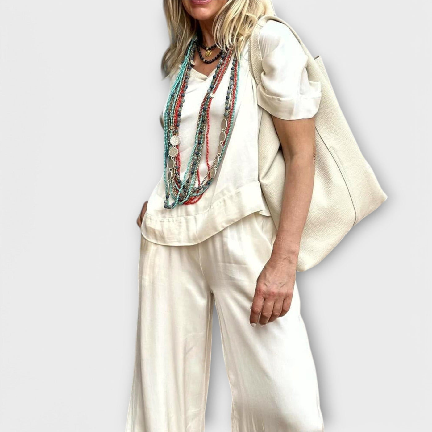 Complete Blouse and Pants Hazel Elysian Elegance