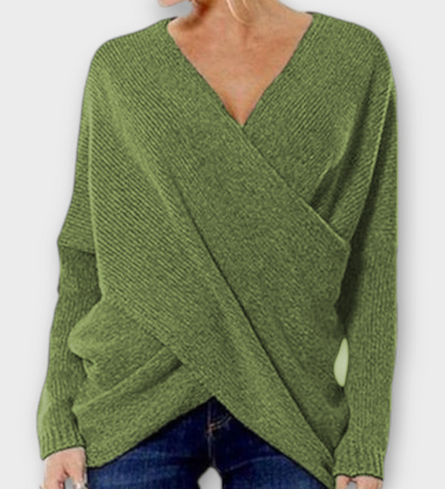 Heidi - Crossed Sweater