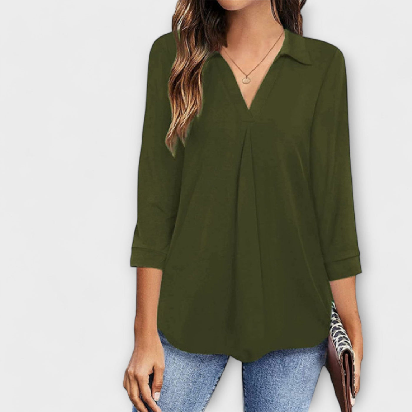 Jessica - relaxed blouse with V-neck
