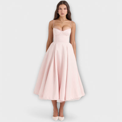 Amelie | Elegant Flowy Midi Dress