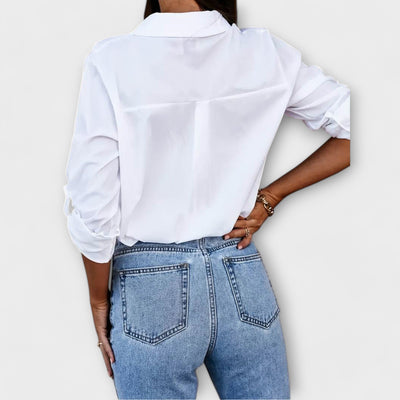 Jessica - relaxed blouse with V-neck
