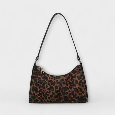 Margaret - Leopard Patterned Shoulder Bag in French Style
