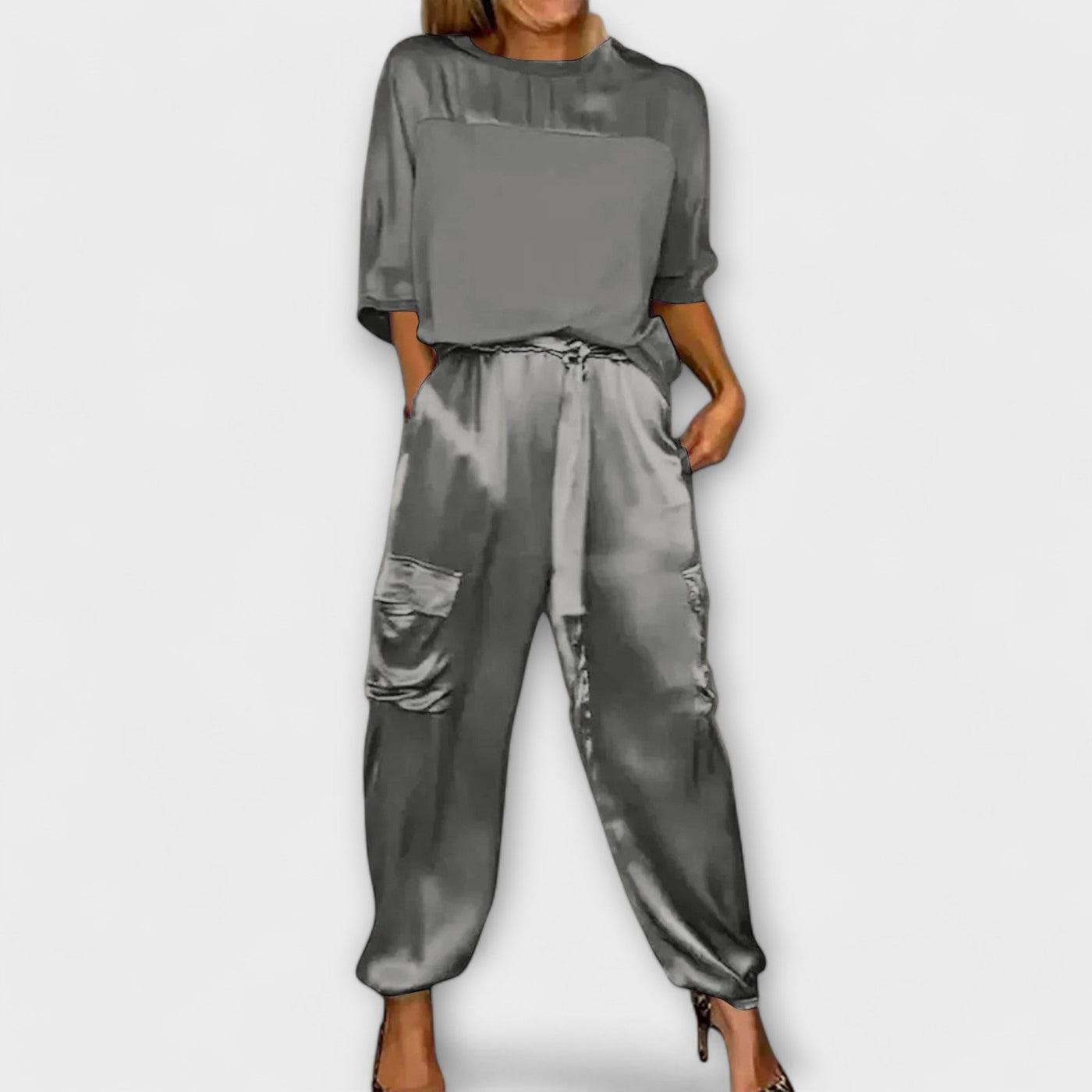 Satin Two-Piece Set