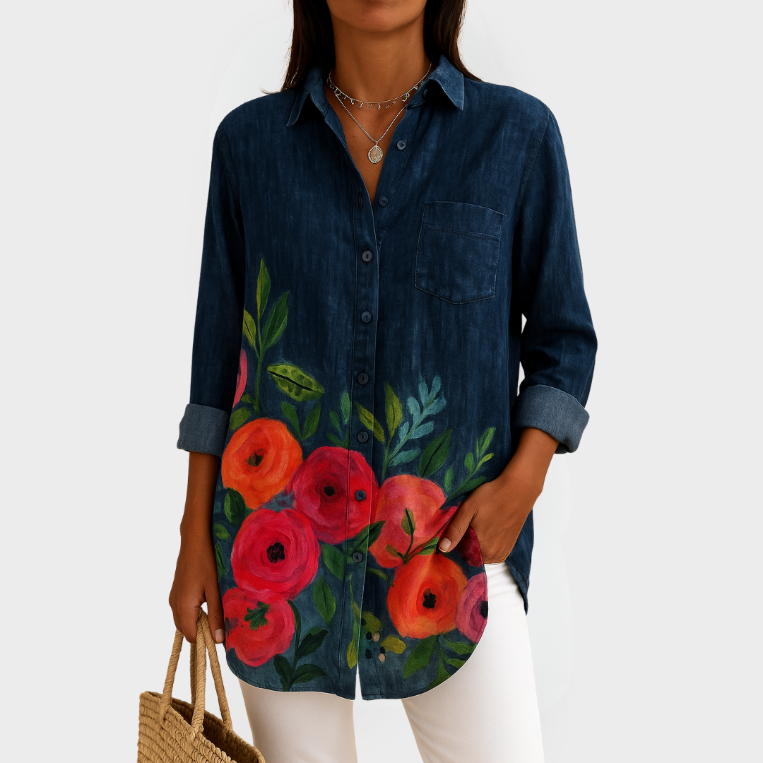 Penelope™ | Blouse with Colorful Design