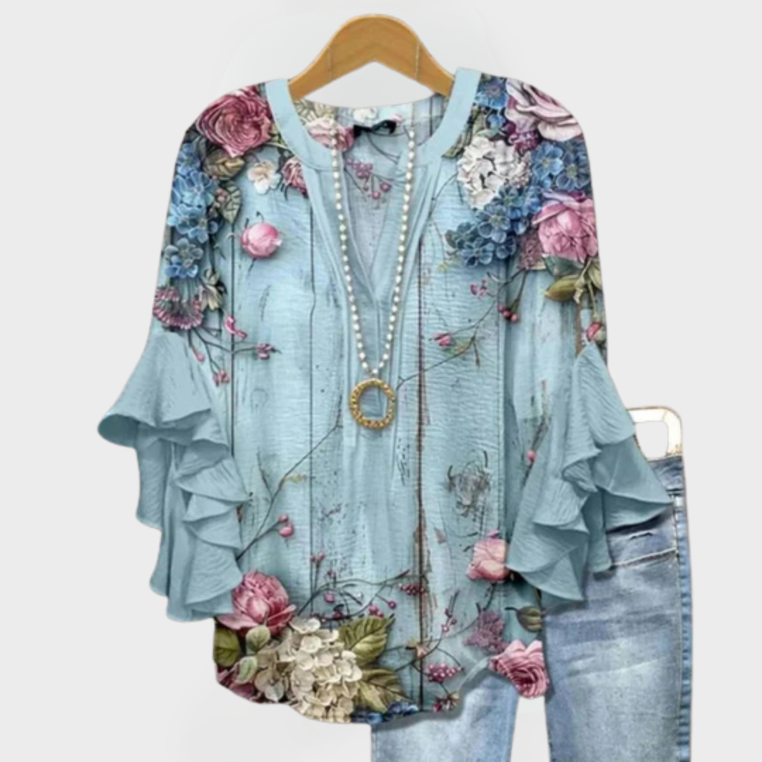 Luna™ | Vintage Print Top