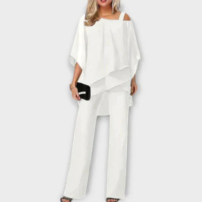 Luna – Elegant Two-Piece Set with Cold Shoulder