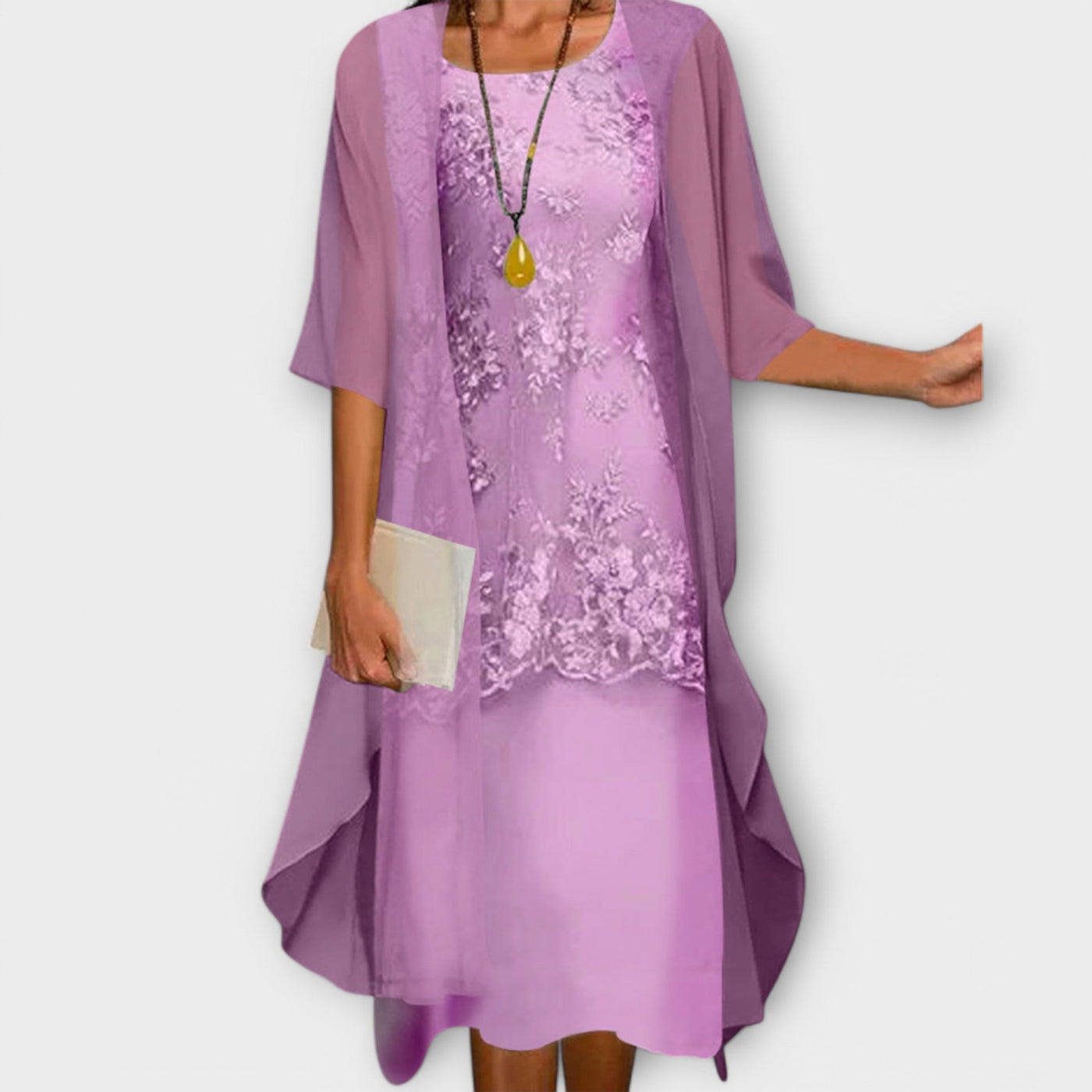 Marilla - Elegant to-delt chiffon dress
