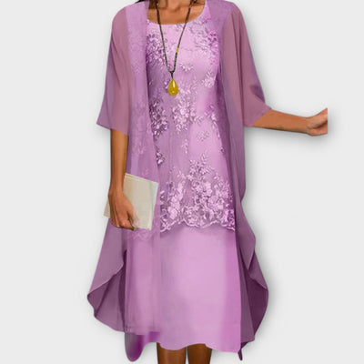 Marilla - Elegant to-delt chiffon dress