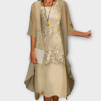 Marilla - Elegant to-delt chiffon dress