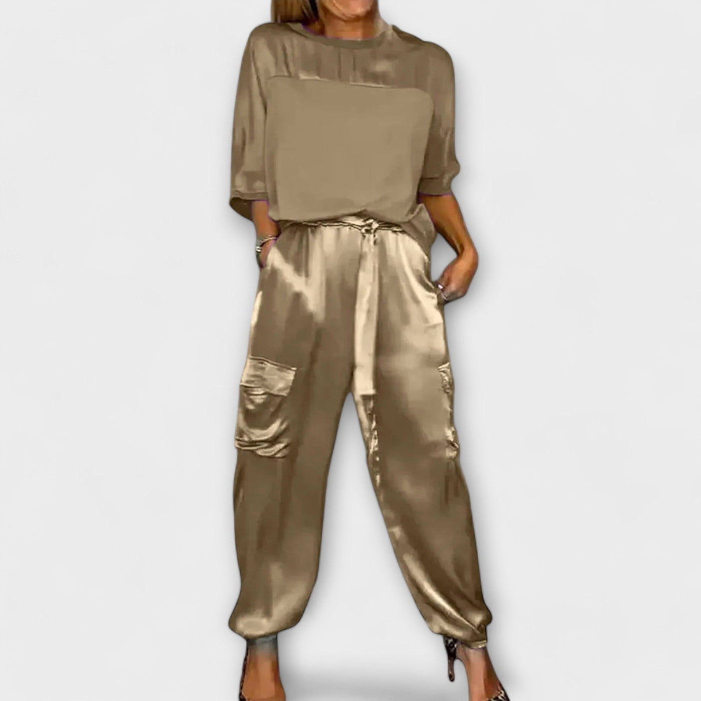 Satin Two-Piece Set