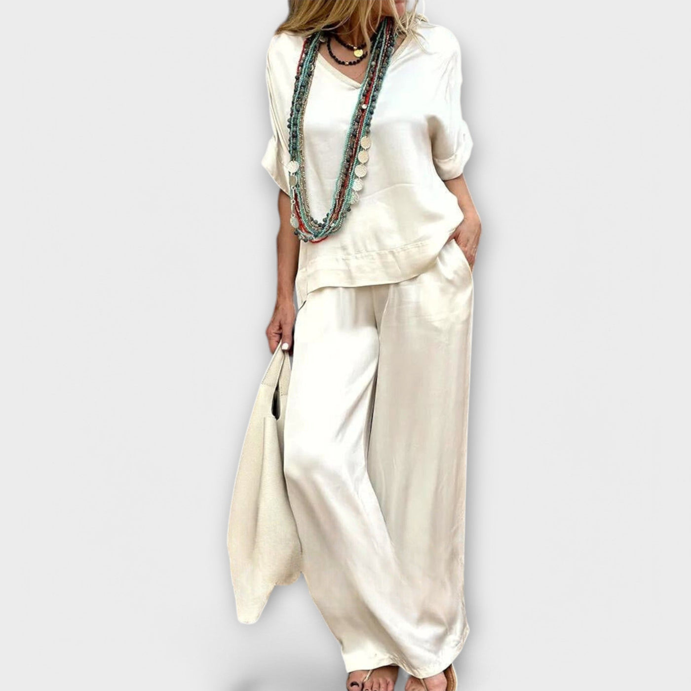 Complete Blouse and Pants Hazel Elysian Elegance