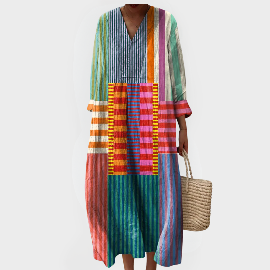 Naomi | Colorblock Breeze Maxi Dress