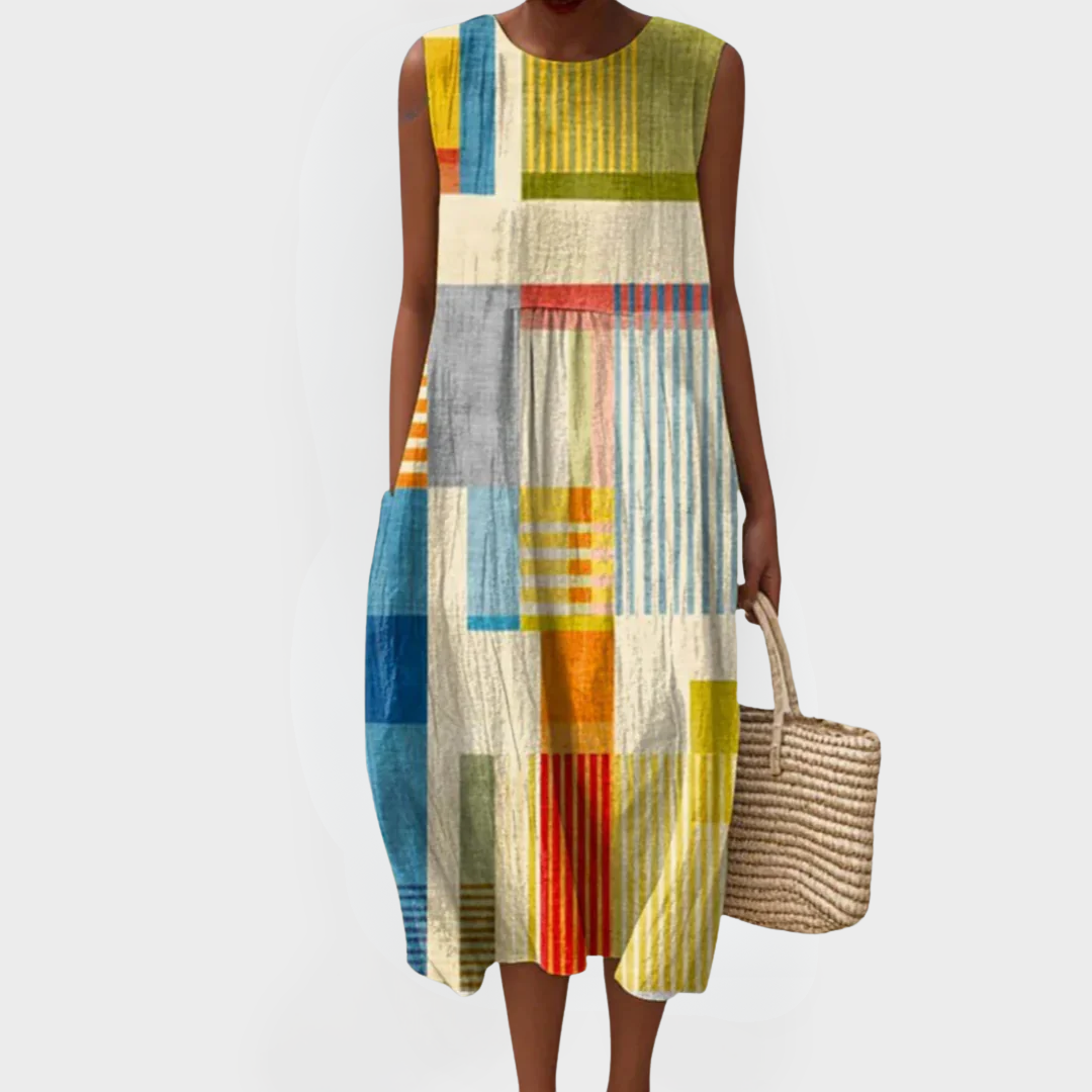 Helen | Colorblock Breeze Maxi Dress