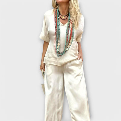 Complete Blouse and Pants Hazel Elysian Elegance