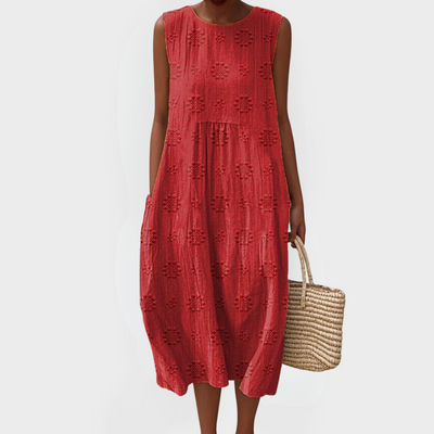 RUTH | PRINTED LONG DRESS WITH TUMMY COVERAGE
