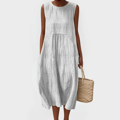 RUTH | PRINTED LONG DRESS WITH TUMMY COVERAGE