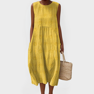 RUTH | PRINTED LONG DRESS WITH TUMMY COVERAGE