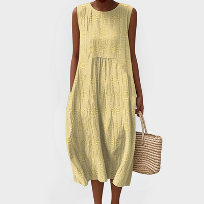 RUTH | PRINTED LONG DRESS WITH TUMMY COVERAGE