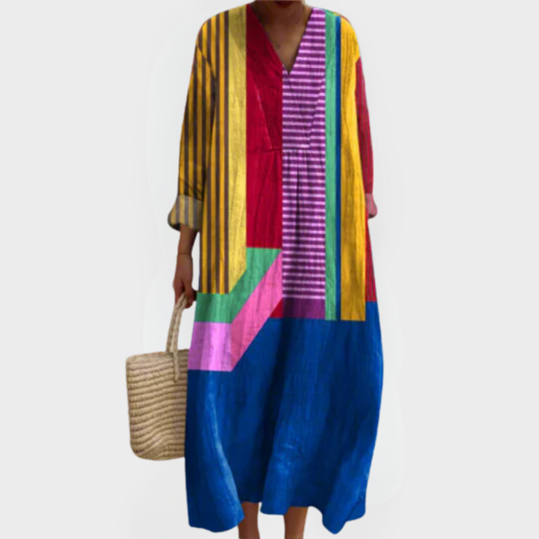 Ruth | Colour Block Breezy Maxi Dress