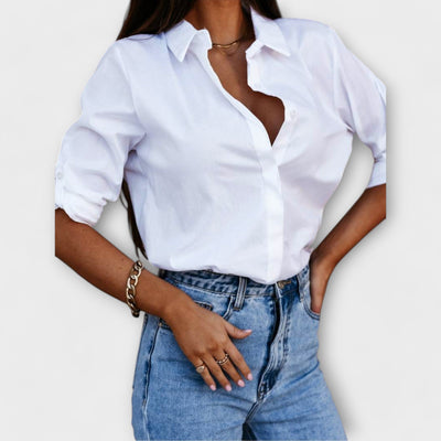 Jessica - relaxed blouse with V-neck