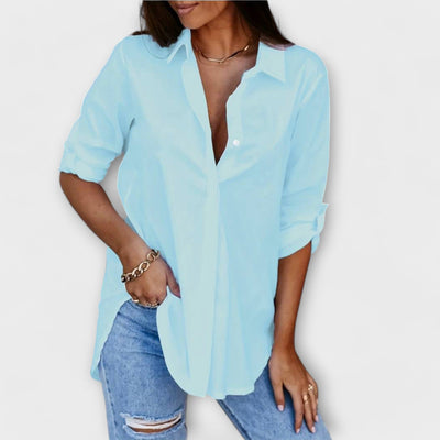 Jessica - relaxed blouse with V-neck