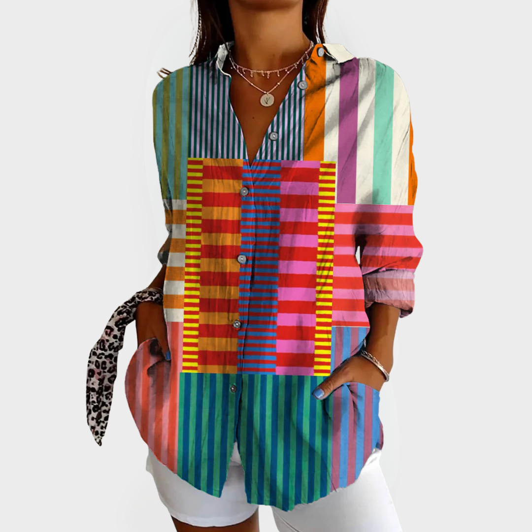 Rikke | Spectrum Lines Shirt