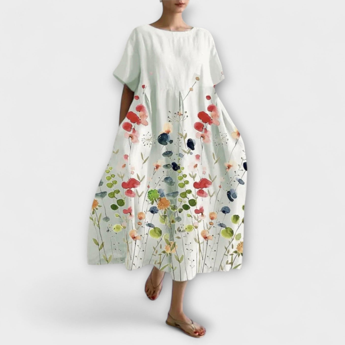 LILIANA - Summer Floral Long Dress