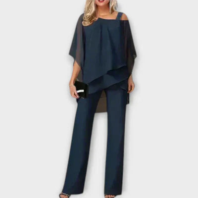 Luna – Elegant Two-Piece Set with Cold Shoulder