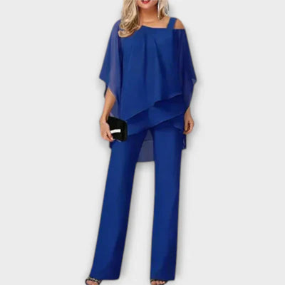 Luna – Elegant Two-Piece Set with Cold Shoulder