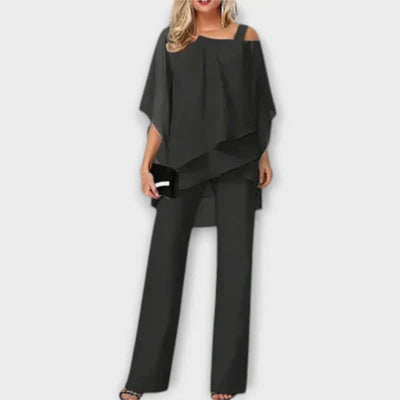 Luna – Elegant Two-Piece Set with Cold Shoulder