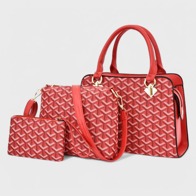 Brenda - Luxury 3-Piece Geometric Bag Set