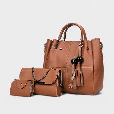 Connie - 3-Piece Trendy Bag Set with Tassels