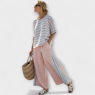 Ivy - Bamboo Linen Daisy Set