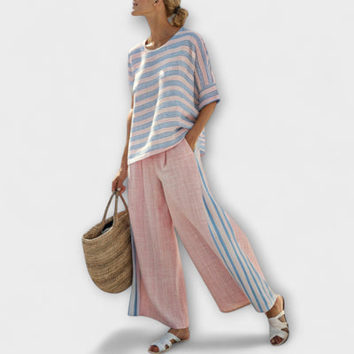Ivy - Bamboo Linen Daisy Set