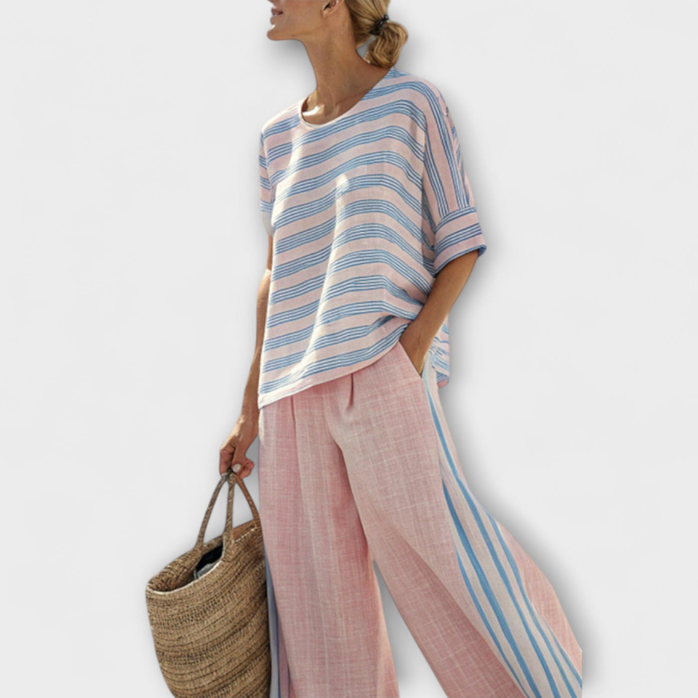 Ivy - Bamboo Linen Daisy Set