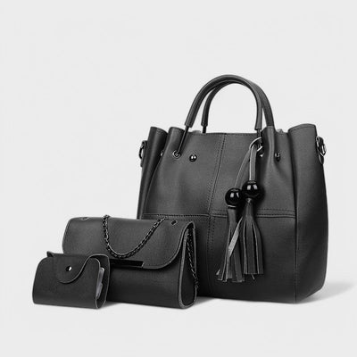 Connie - 3-Piece Trendy Bag Set with Tassels