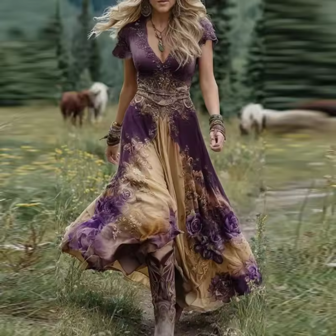 Celestine | Custom Floral Dress