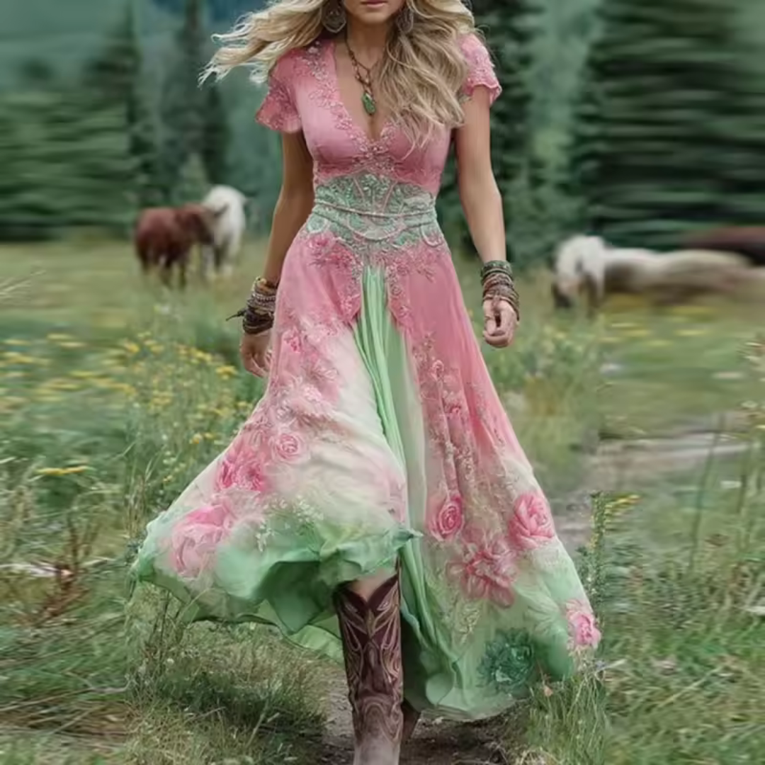 Celestine | Custom Floral Dress