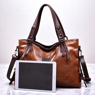 Cathy - Refined Soft Leather Tote Bag