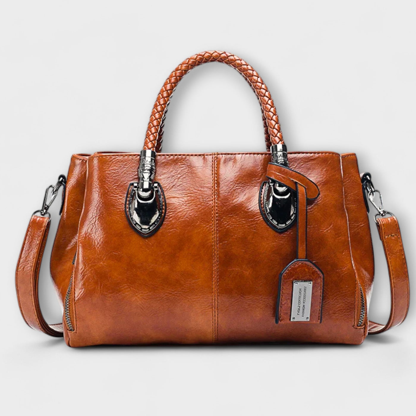 Sheila - Elegant Leather Duffel Bag