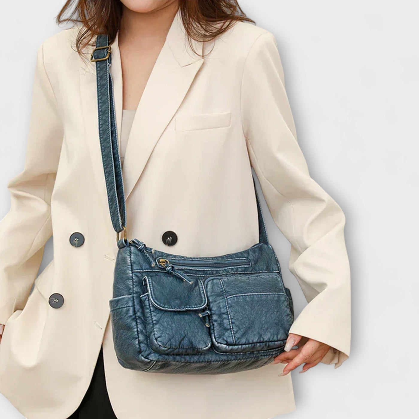 Sandra - Old-School Leather Bag