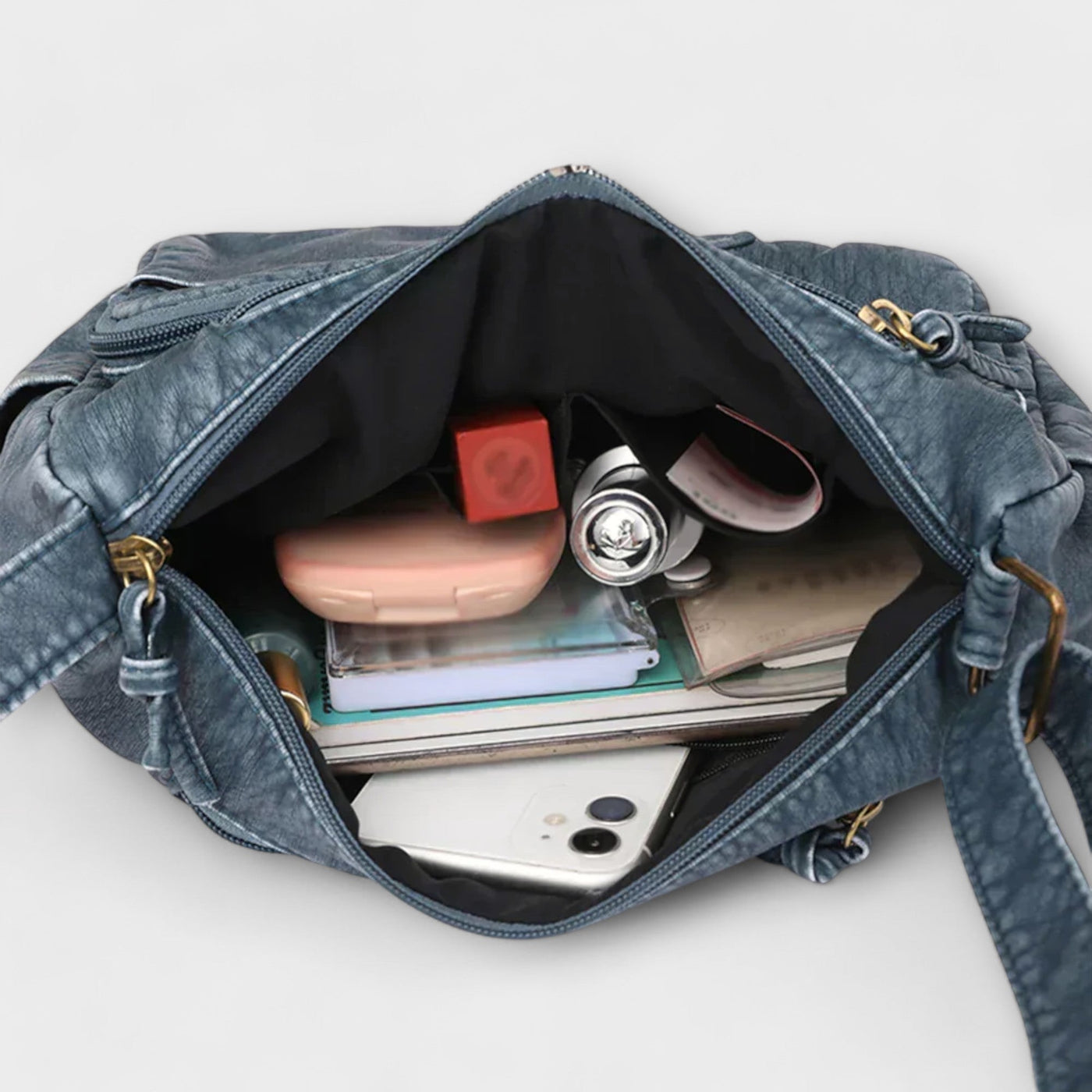 Sandra - Old-School Leather Bag
