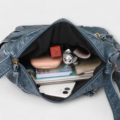 Sandra - Old-School Leather Bag