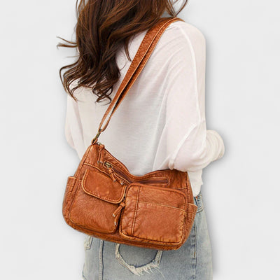 Sandra - Old-School Leather Bag