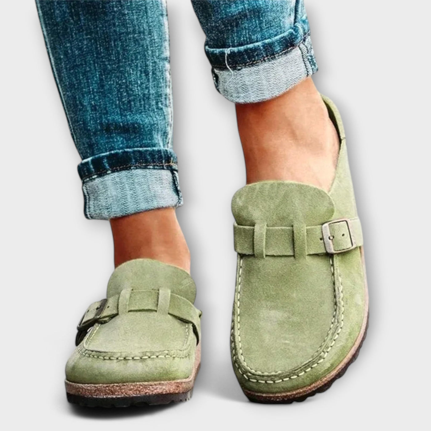Orthopedic Women's Shoes with Elegant Buckle
