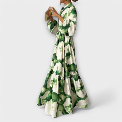 Melina | Flowing V-Neck Maxi Dress