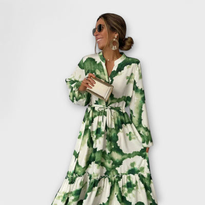 Melina | Flowing V-Neck Maxi Dress