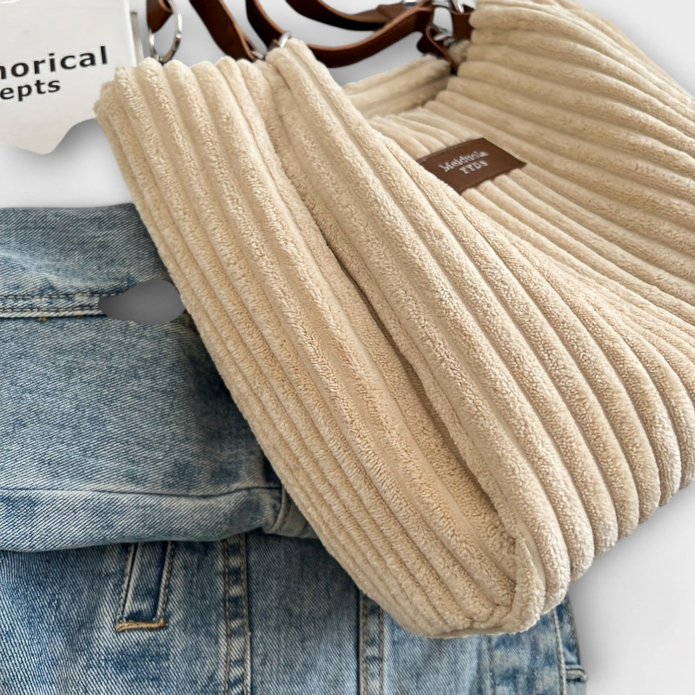 Paula - Soft Cord Shoulder Bag