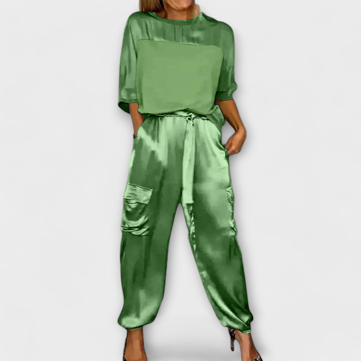 Satin Two-Piece Set
