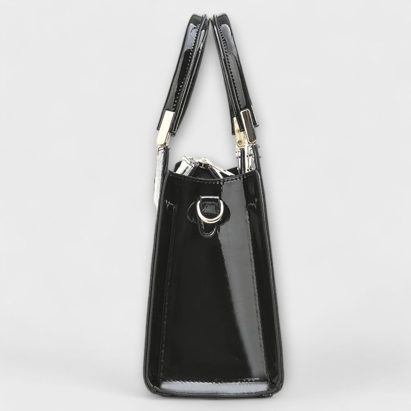 Janice - Glossy Crocodile Pattern Handbag